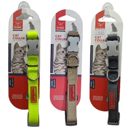 COLLAR REGULABLE para Gato Colores Enteros 23 – 35 cm