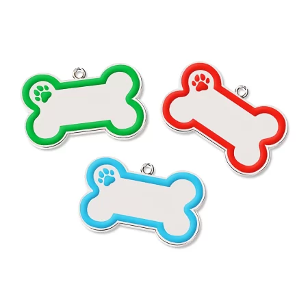 PLAQUITA N°1 de Acero Inoxidable para Perros Colores Variados